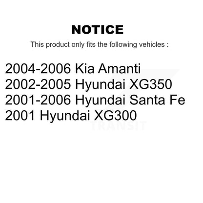Ceramic Brake Pads Front Rear Kit For Hyundai Santa Fe Kia Amanti XG350 XG300
