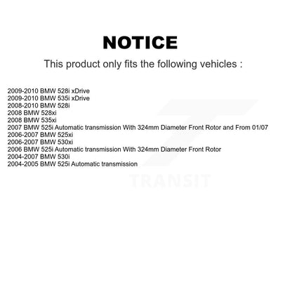 Ceramic Brake Pads Front Rear Kit For BMW 530i 530xi 528i xDrive 525i 535i 535xi