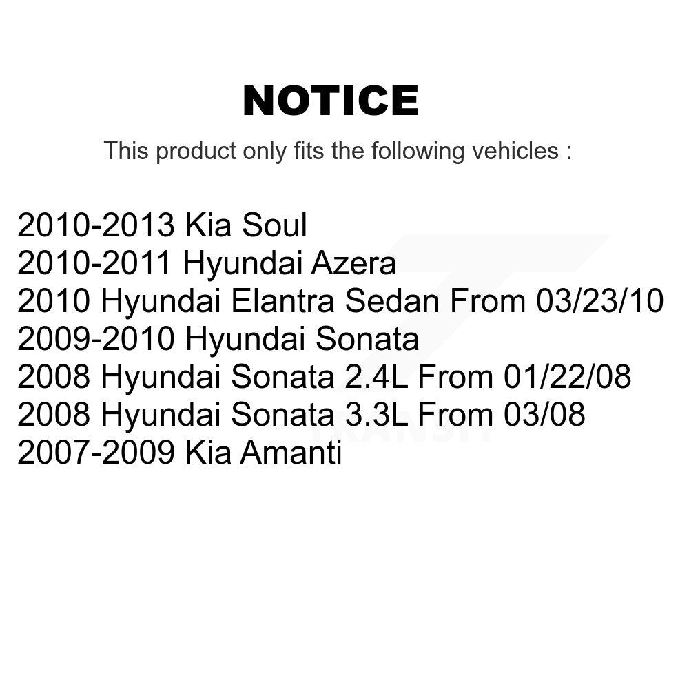 Ceramic Brake Pads Front Rear Kit For Kia Hyundai Soul Elantra Sonata Amanti