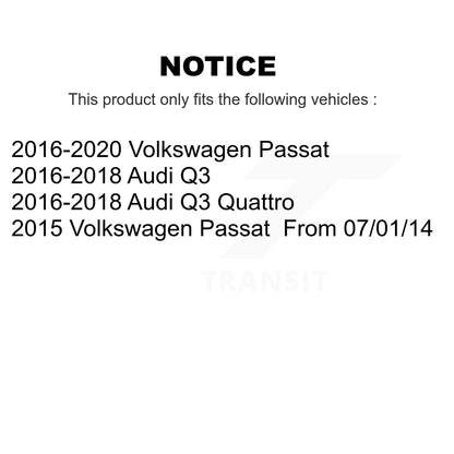 Ceramic Brake Pads Front Rear Kit For Volkswagen Passat Audi Q3 Quattro