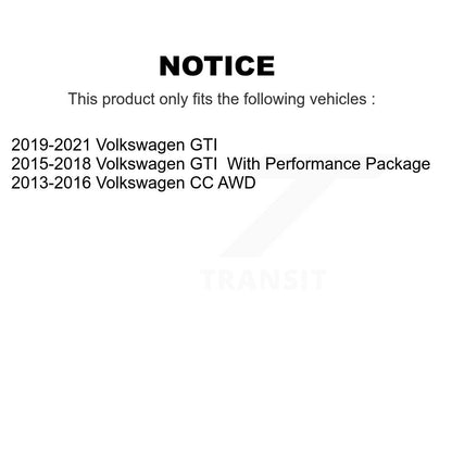 Ceramic Brake Pads Front Rear Kit For Volkswagen GTI CC