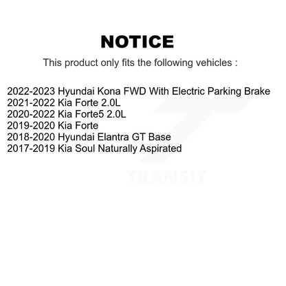 Ceramic Brake Pads Front Rear Kit For Kia Forte Hyundai Kona Soul Elantra GT