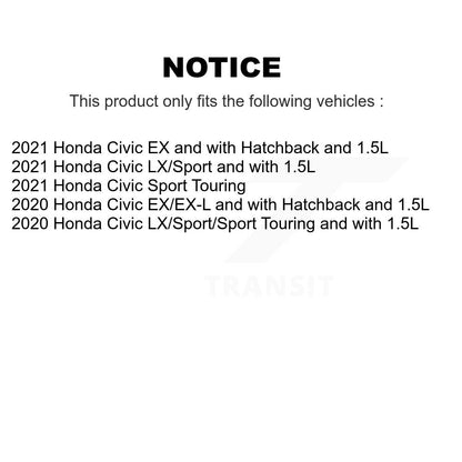 Ceramic Brake Pads Front Rear Kit For Honda Civic