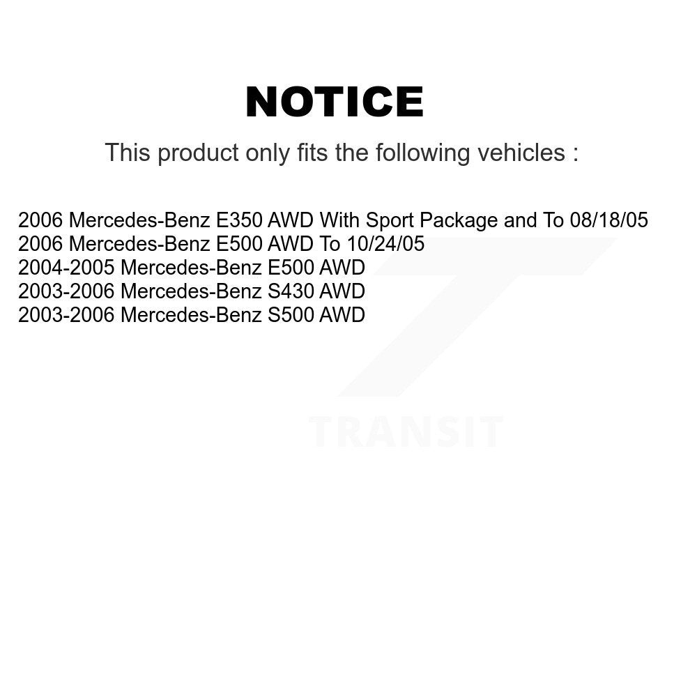Ceramic Brake Pads Front Rear Kit For Mercedes-Benz E350 S430 E500 S500 AWD