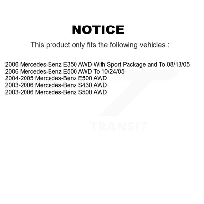 Ceramic Brake Pads Front Rear Kit For Mercedes-Benz E350 S430 E500 S500 AWD