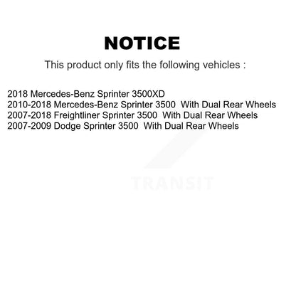 Ceramic Brake Pads Front Rear Kit For Sprinter 3500 Mercedes-Benz Dodge 3500XD