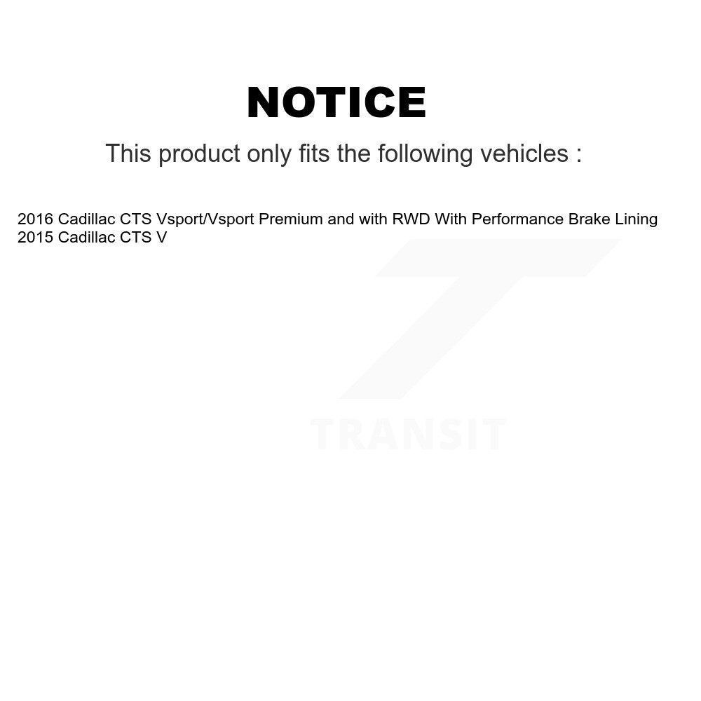 Ceramic Brake Pads Front Rear Kit For Cadillac CTS