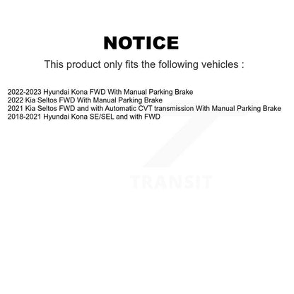 Ceramic Brake Pads Front Rear Kit For Hyundai Kona Kia Seltos