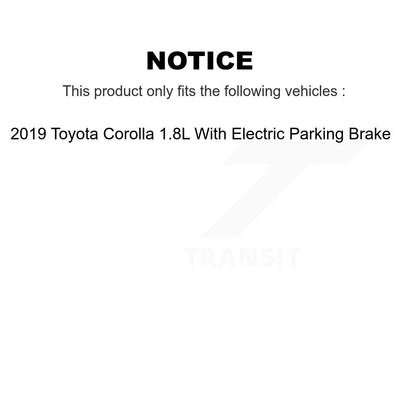 Ceramic Brake Pads Front Rear Kit For Toyota Corolla With Electric Parking