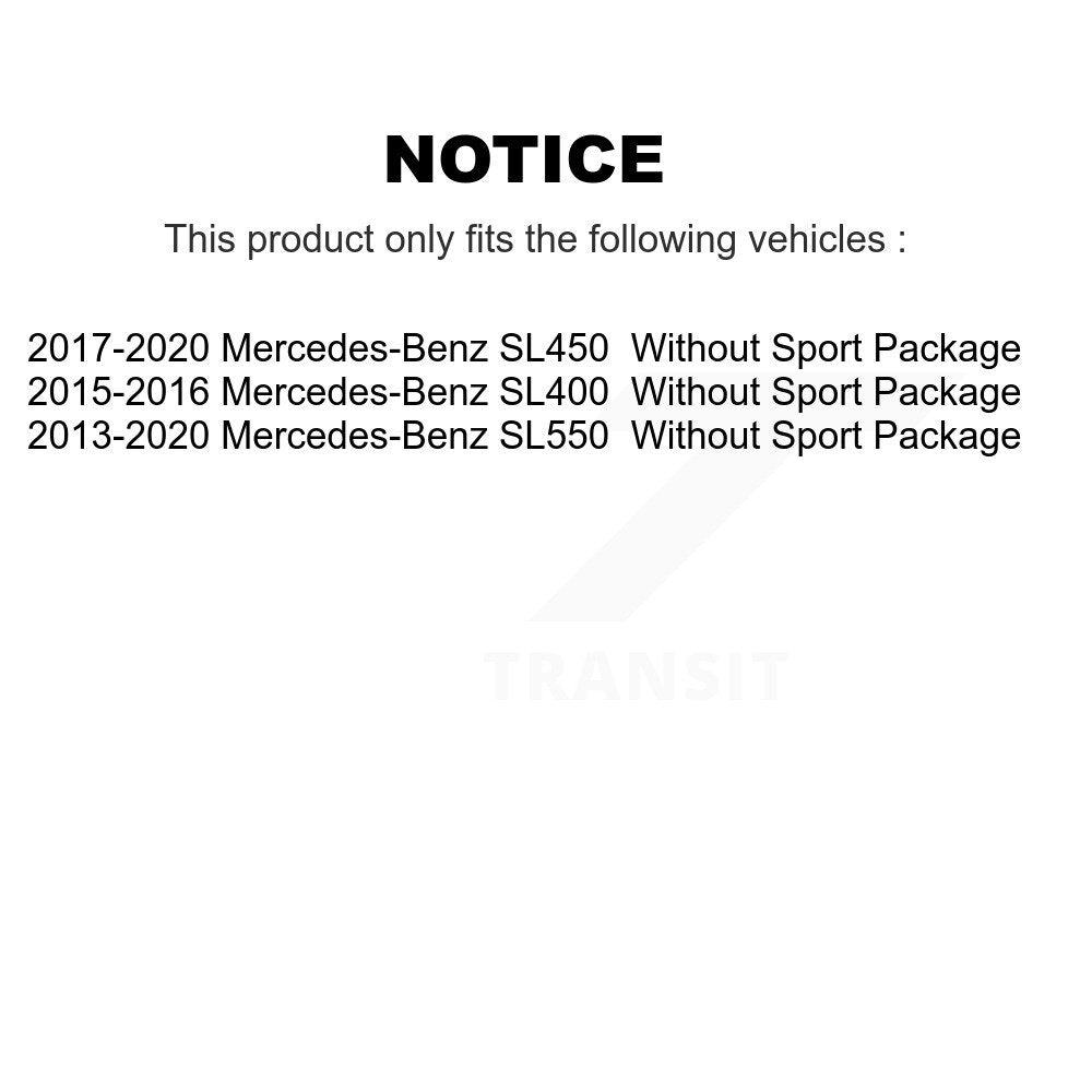 Ceramic Brake Pads Front Rear Kit For Mercedes-Benz SL550 SL450 SL400