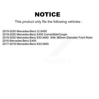 Ceramic Brake Pads Front Rear Kit For Mercedes-Benz E400 E450 E53 AMG E43 CLS450