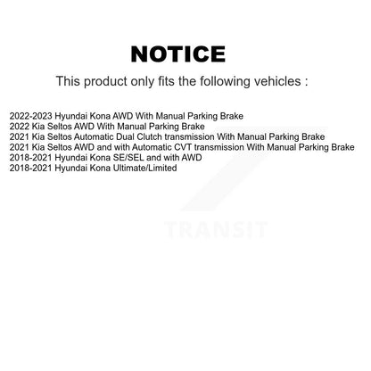 Ceramic Brake Pads Front Rear Kit For Hyundai Kona Kia Seltos