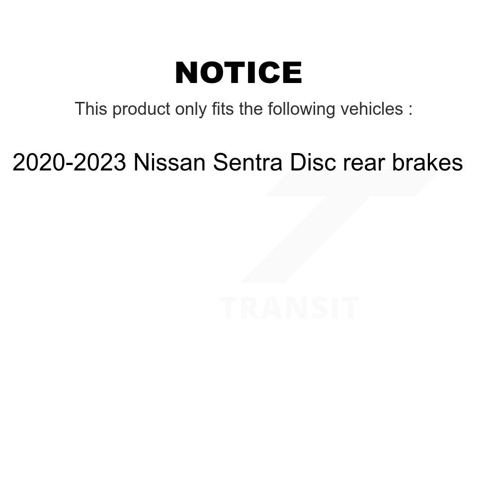 Ceramic Brake Pads Front Rear Kit For 2020-2023 Nissan Sentra Disc rear brakes