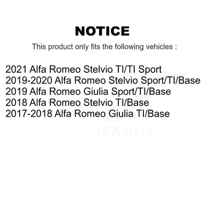Ceramic Brake Pads Front Rear Kit For Alfa Romeo Stelvio Giulia