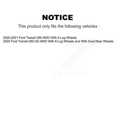 Ceramic Brake Pads Front Rear Kit For Ford Transit-350 HD AWD