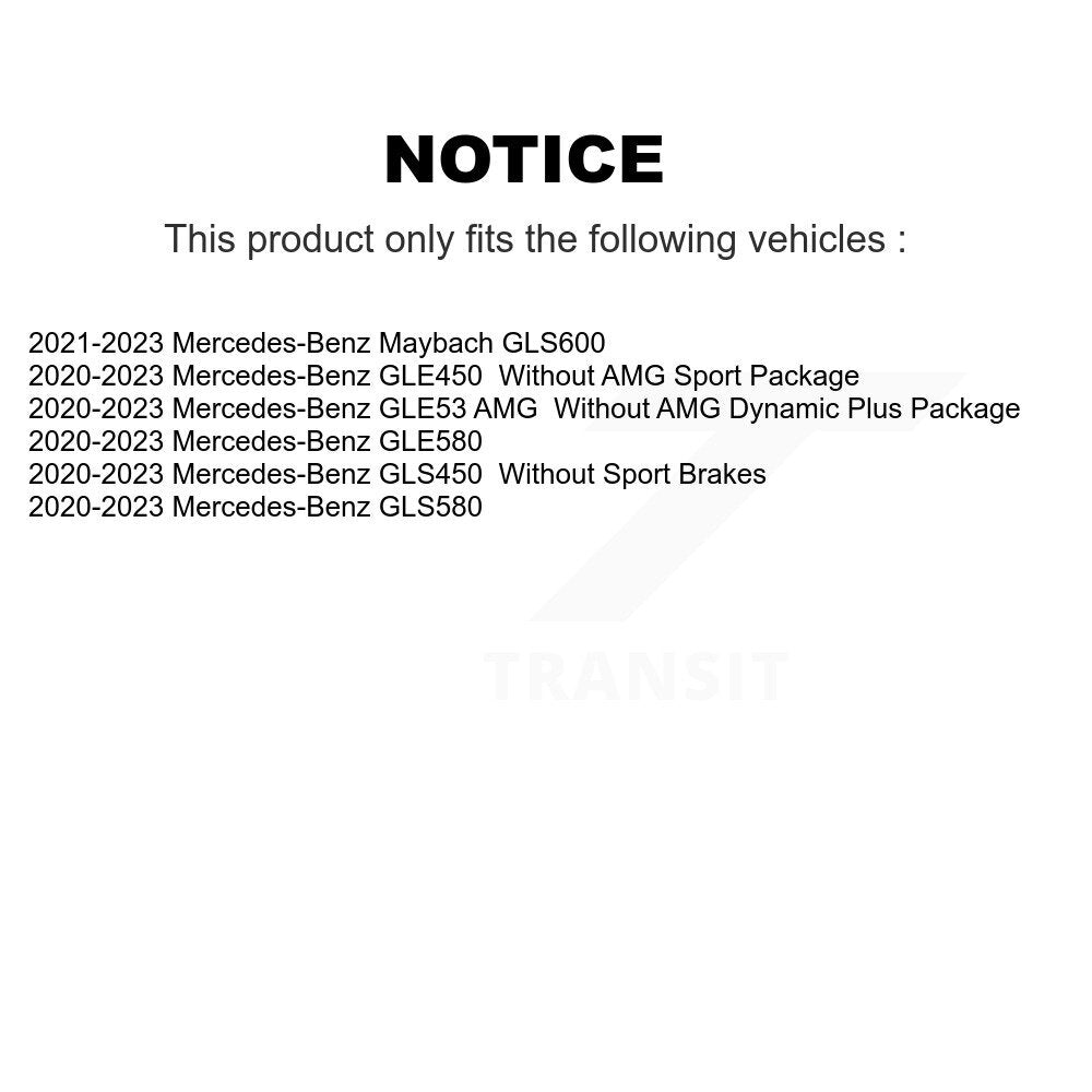 Ceramic Brake Pads Front Rear Kit For Mercedes-Benz GLE450 GLS450 GLE53 AMG
