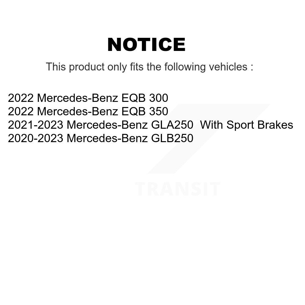 Ceramic Brake Pads Front Rear Kit For Mercedes-Benz GLB250 GLA250 EQB 350 300
