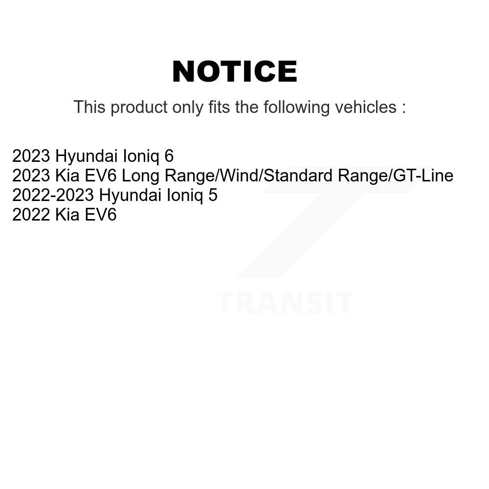Ceramic Brake Pads Front Rear Kit For Hyundai Ioniq 5 Kia EV6 6