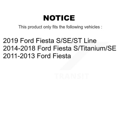 Ceramic Brake Pads And Drum Shoes Front Rear Kit For Ford Fiesta