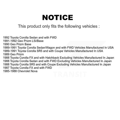 Ceramic Brake Pads & Drum Shoes Front Rear Kit For Toyota Corolla Chevrolet Nova