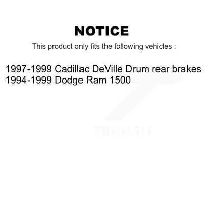 Ceramic Brake Pads Drum Shoes Front Rear Kit For Dodge Ram 1500 Cadillac DeVille