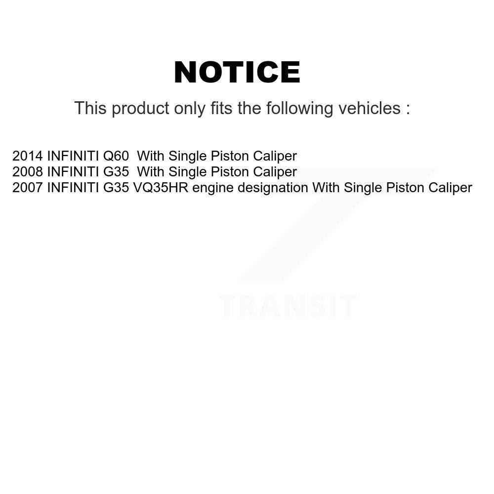 Ceramic Brake Pads And Parking Shoes Front Rear Kit For INFINITI G35 Q60