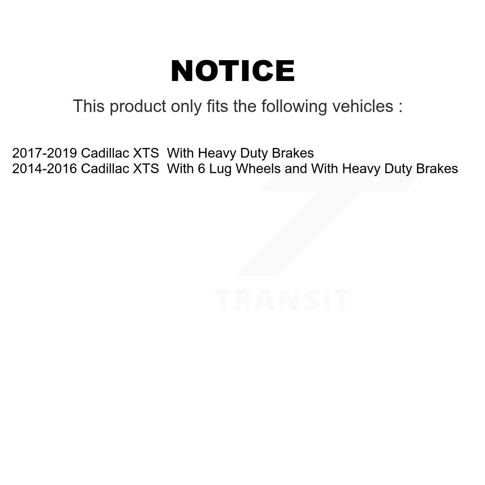 Ceramic Brake Pads And Parking Shoes Front Rear Kit For Cadillac XTS