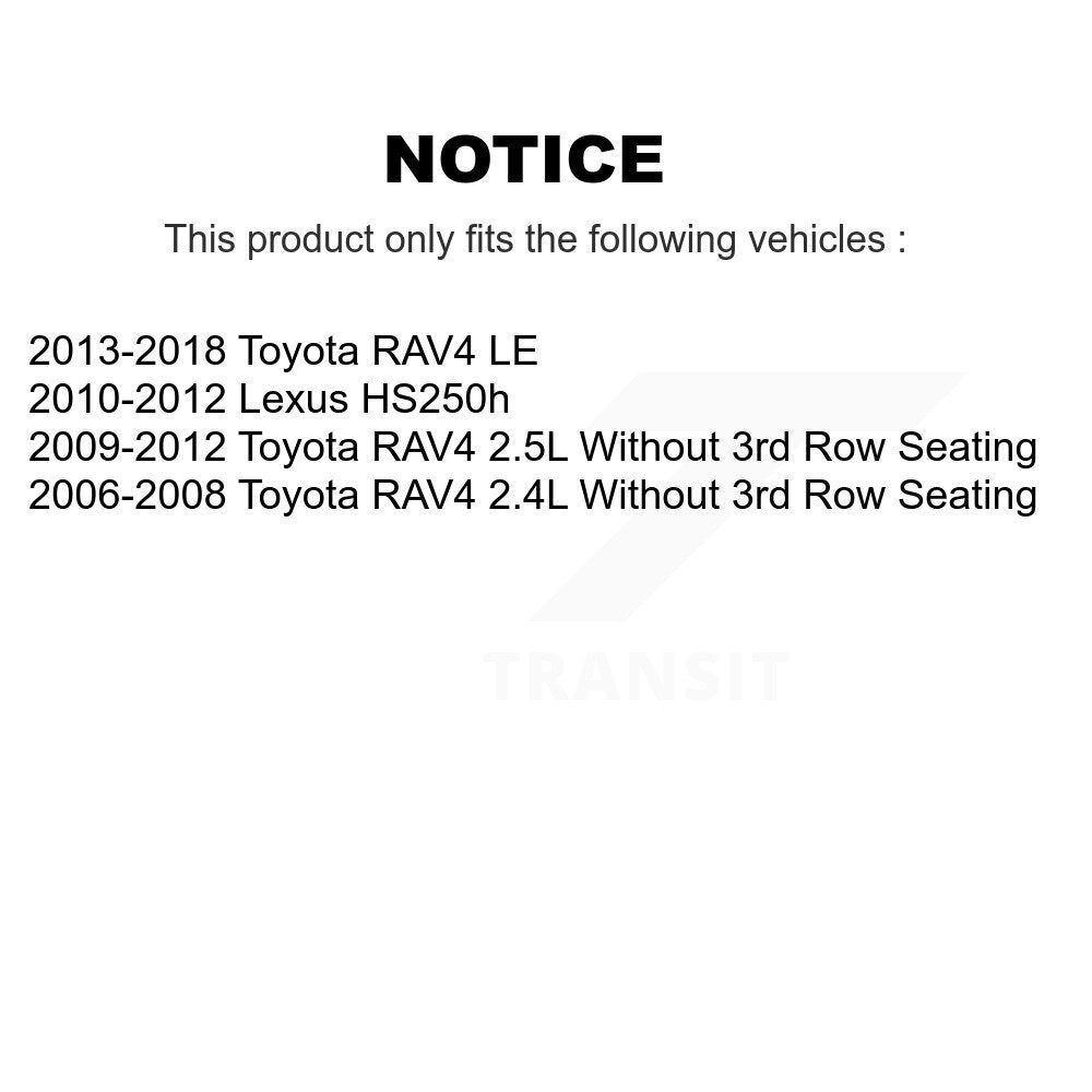 Ceramic Brake Pads And Parking Shoes Front Rear Kit For Toyota RAV4 Lexus HS250h