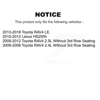 Ceramic Brake Pads And Parking Shoes Front Rear Kit For Toyota RAV4 Lexus HS250h