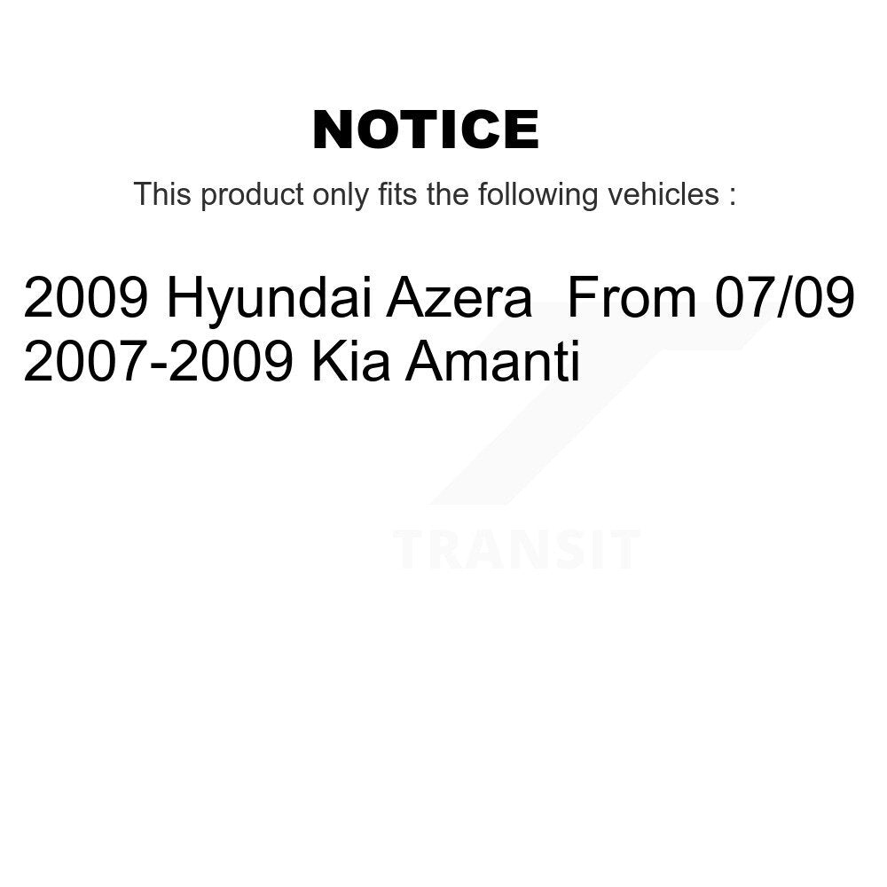 Ceramic Brake Pads And Parking Shoes Front Rear Kit For Kia Amanti Hyundai Azera