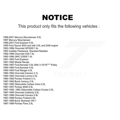 Accessory Drive Belt Pulley KTP-89055 For Ford Chevrolet Explorer Camaro Pontiac