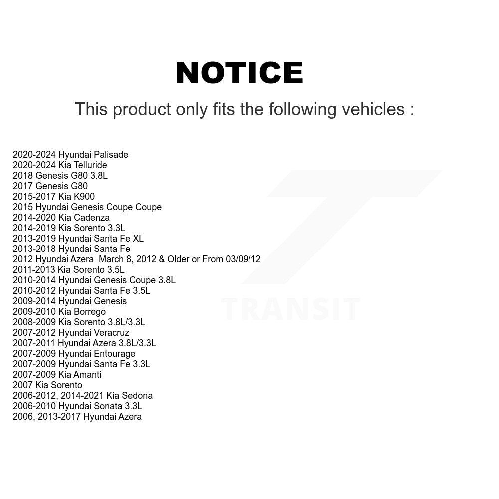 Accessory Drive Belt Idler Pulley KTP-89164 For Hyundai Kia Sorento Santa Fe XL