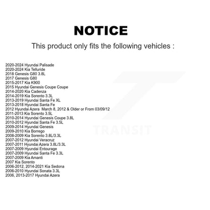 Accessory Drive Belt Idler Pulley KTP-89164 For Hyundai Kia Sorento Santa Fe XL