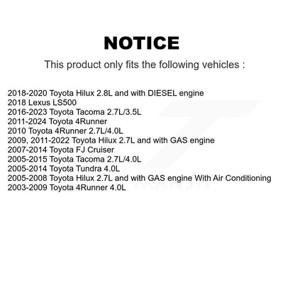 Accessory Drive Belt Idler Pulley KTP-89169 For Toyota Tacoma 4Runner Tundra FJ