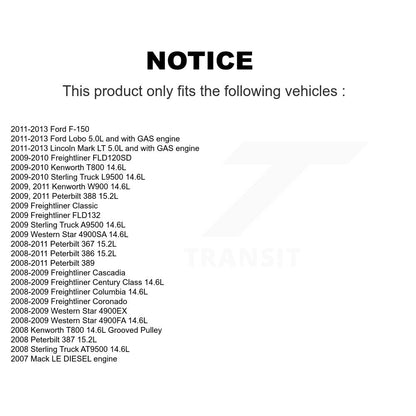 Accessory Drive Belt Idler Pulley KTP-89171 For Ford F-150 Peterbilt 367 Mack LE