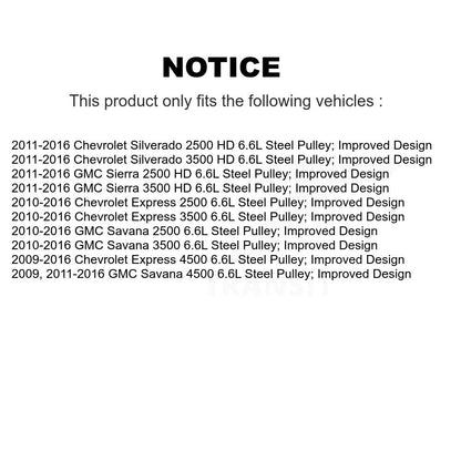 Accessory Drive Belt Tensioner Assembly KTP-89259 For GMC Chevrolet Sierra 2500