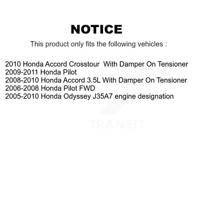 Accessory Drive Belt Tensioner Assembly KTP-89390 For Honda Odyssey Accord Pilot