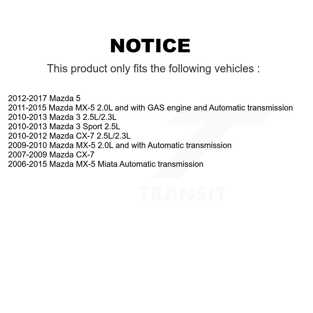 Accessory Drive Belt Tensioner Assembly KTP-89661 For Mazda 3 5 CX-7 MX-5 Miata