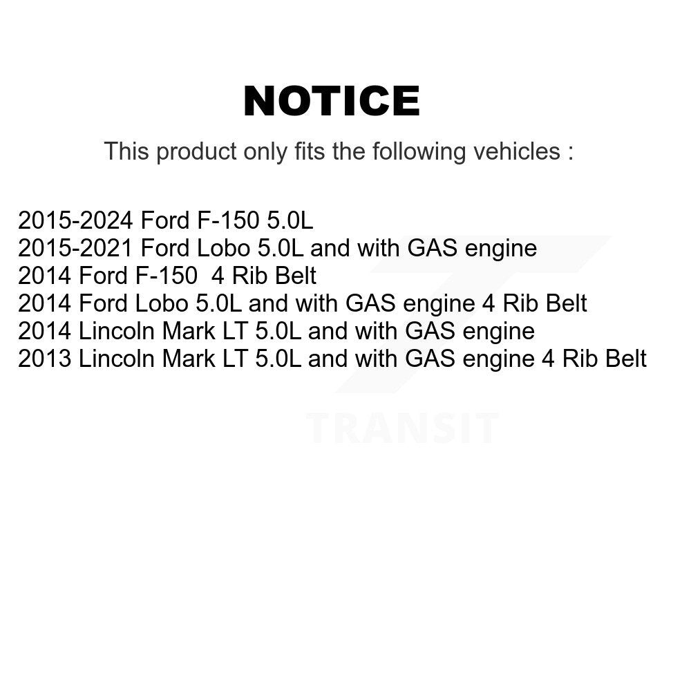 Accessory Drive Belt Tensioner Assembly Air Conditioning KTP-89666 For Ford Lobo