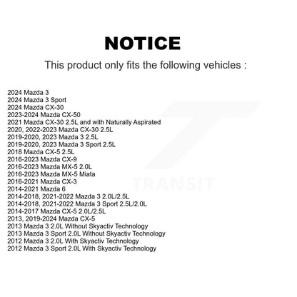 Accessory Drive Belt Tensioner Assembly KTP-89710 For Mazda CX-5 3 CX-3 CX-30 6