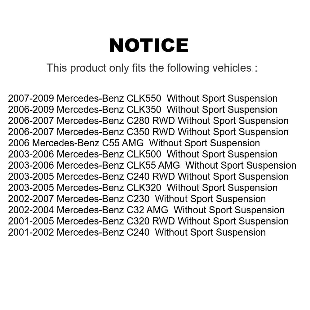 Suspension Arm Ball Joint Link Front Kit For Mercedes-Benz C230 C240 C280 CLK350