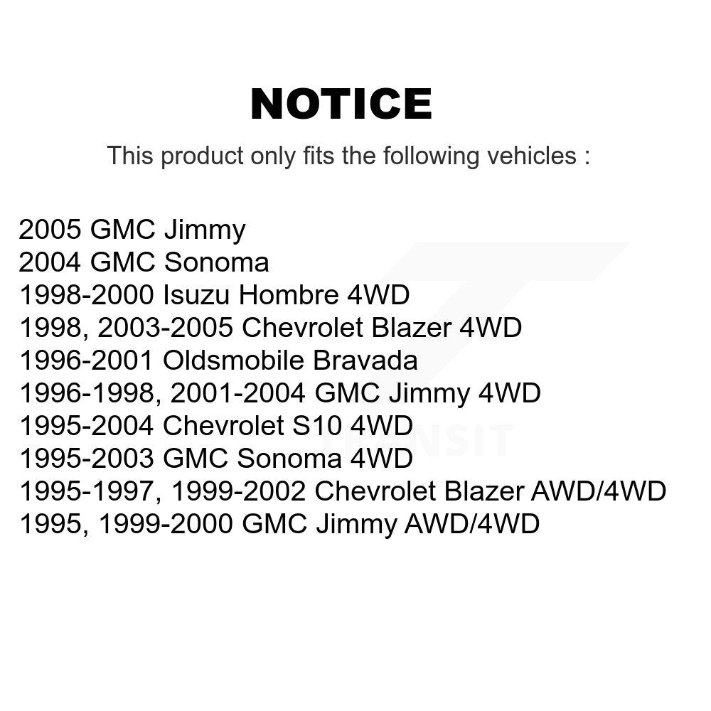 Suspension Control Arm & Ball Joint Link Front Kit For Chevrolet GMC S10 Blazer
