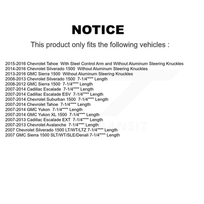 Suspension Control Arm & Ball Joint Link Front Kit For Chevrolet GMC Sierra 1500