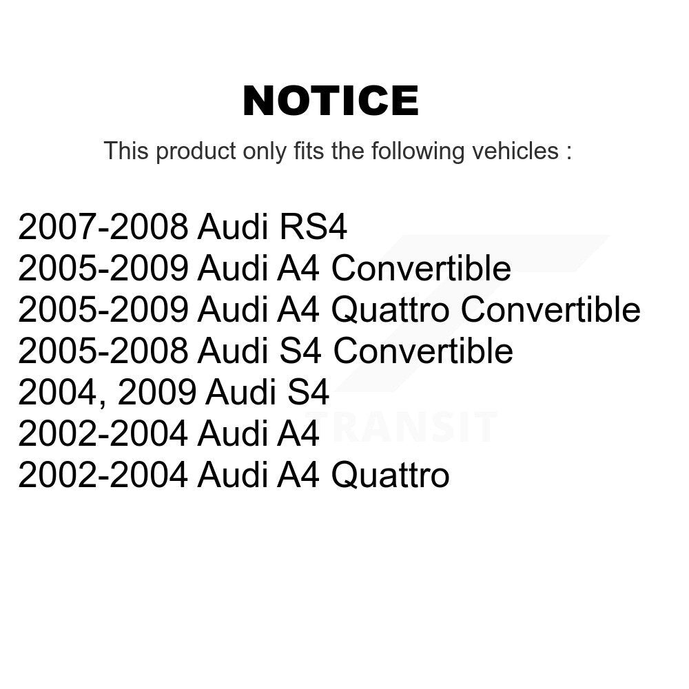 Suspension Control Arm And Ball Joint Link Front Kit For Audi A4 Quattro S4 RS4