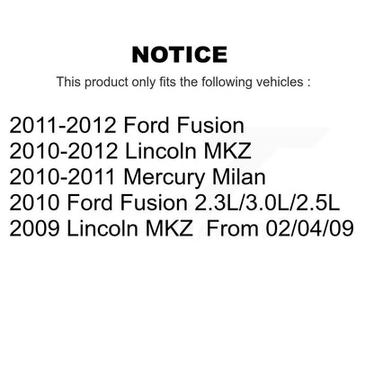 Suspension Control Arm And Ball Joint Link Front Kit For Ford Fusion Lincoln MKZ