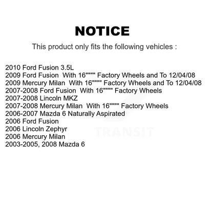 Suspension Control Arm Ball Joint Link Front Kit For Ford Fusion Mazda 6 Lincoln