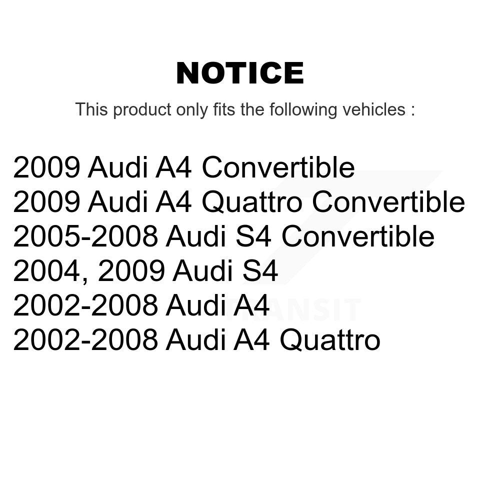 Suspension Control Arm Ball Joint Assembly Link Front Kit For Audi A4 Quattro S4