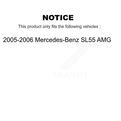 Arm Ball Joint Tie Rod End Link Front Kit (8Pc) For 05-06 Mercedes-Benz SL55 AMG