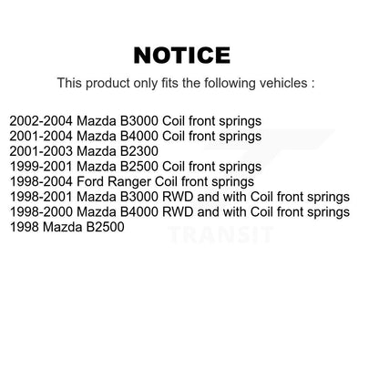 Control Arm & Ball Joint Tie Rod End Link Front Kit (8Pc) For Ford Ranger Mazda