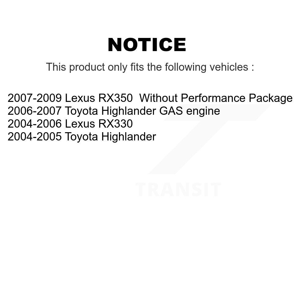 Control Arm & Ball Joint Tie Rod End Link Front Kit (8Pc) For Lexus RX350 Toyota